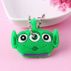 Cartoon Anime Cute Key Cover Cap Silicone Mickey Stitch Bear Keychain Women Gift Owl Porte Clef Minne Key Chain