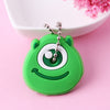 Cartoon Anime Cute Key Cover Cap Silicone Mickey Stitch Bear Keychain Women Gift Owl Porte Clef Minne Key Chain