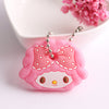 Cartoon Anime Cute Key Cover Cap Silicone Mickey Stitch Bear Keychain Women Gift Owl Porte Clef Minne Key Chain