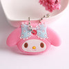 Cartoon Anime Cute Key Cover Cap Silicone Mickey Stitch Bear Keychain Women Gift Owl Porte Clef Minne Key Chain