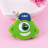 Cartoon Anime Cute Key Cover Cap Silicone Mickey Stitch Bear Keychain Women Gift Owl Porte Clef Minne Key Chain