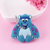 Cartoon Anime Cute Key Cover Cap Silicone Mickey Stitch Bear Keychain Women Gift Owl Porte Clef Minne Key Chain