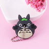 Cartoon Anime Cute Key Cover Cap Silicone Mickey Stitch Bear Keychain Women Gift Owl Porte Clef Minne Key Chain