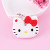 Cartoon Anime Cute Key Cover Cap Silicone Mickey Stitch Bear Keychain Women Gift Owl Porte Clef Minne Key Chain