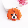 Cartoon Anime Cute Key Cover Cap Silicone Mickey Stitch Bear Keychain Women Gift Owl Porte Clef Minne Key Chain