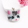 Cartoon Anime Cute Key Cover Cap Silicone Mickey Stitch Bear Keychain Women Gift Owl Porte Clef Minne Key Chain