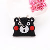 Cartoon Anime Cute Key Cover Cap Silicone Mickey Stitch Bear Keychain Women Gift Owl Porte Clef Minne Key Chain