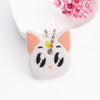 Cartoon Anime Cute Key Cover Cap Silicone Mickey Stitch Bear Keychain Women Gift Owl Porte Clef Minne Key Chain