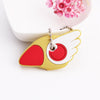 Cartoon Anime Cute Key Cover Cap Silicone Mickey Stitch Bear Keychain Women Gift Owl Porte Clef Minne Key Chain