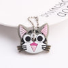 Cartoon Anime Cute Key Cover Cap Silicone Mickey Stitch Bear Keychain Women Gift Owl Porte Clef Minne Key Chain