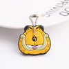 Cartoon Anime Cute Key Cover Cap Silicone Mickey Stitch Bear Keychain Women Gift Owl Porte Clef Minne Key Chain