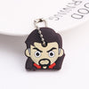 Cartoon Anime Cute Key Cover Cap Silicone Mickey Stitch Bear Keychain Women Gift Owl Porte Clef Minne Key Chain